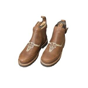 Georgia Romeo Women’s Boots Chelsea Western 9.5M Skull NIB Rodeo Cowgirl